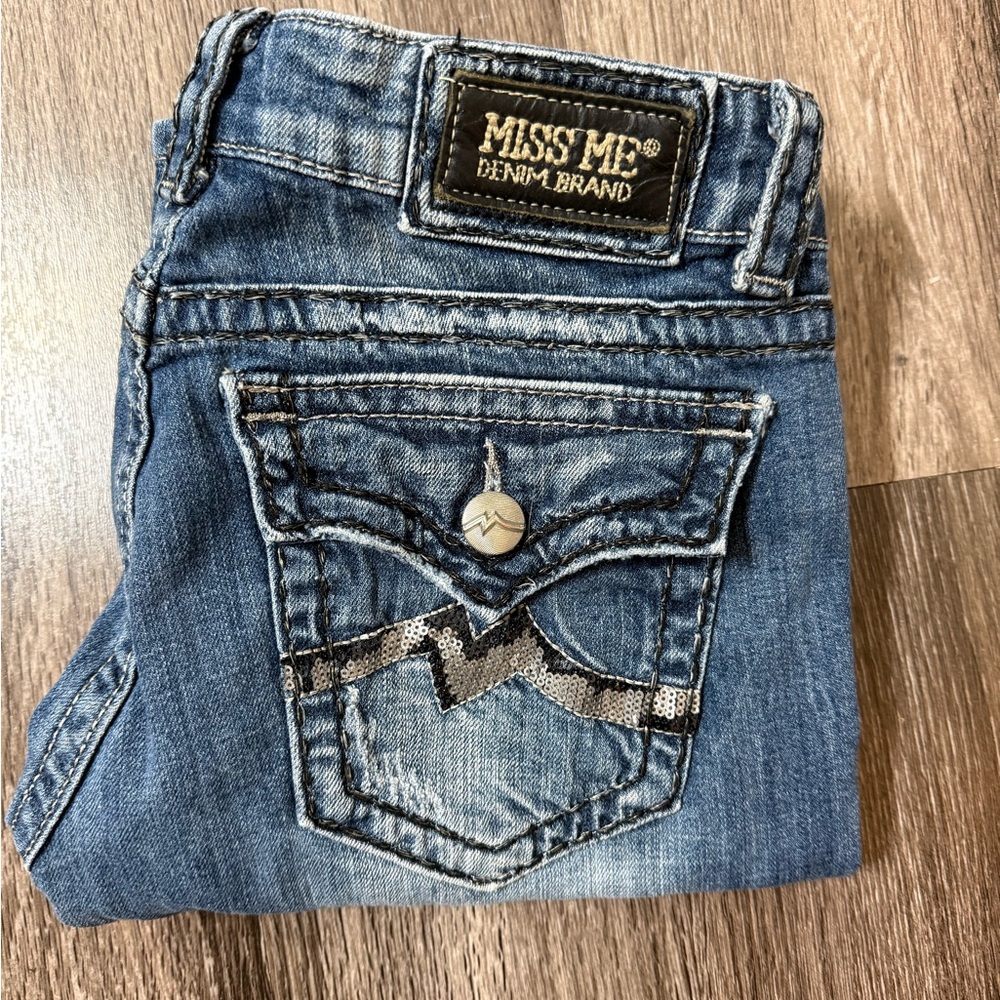 Miss Me Blue Straight Leg Jeans